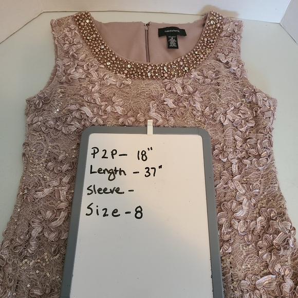 R&M Richards Lavender Lace Midi Dress - Picture 16 of 16